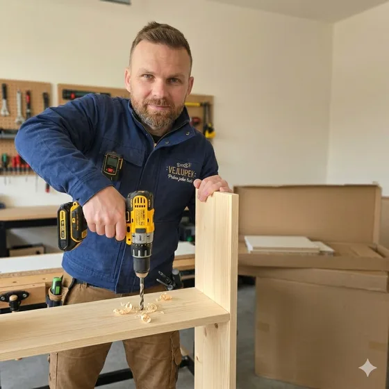 Pepe Vejlupek – hodinový manžel při práci